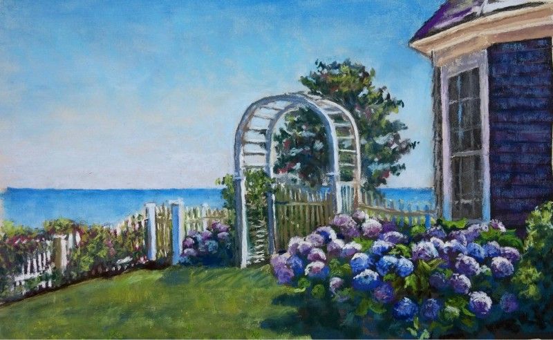 Cape House with Hydrangeas
