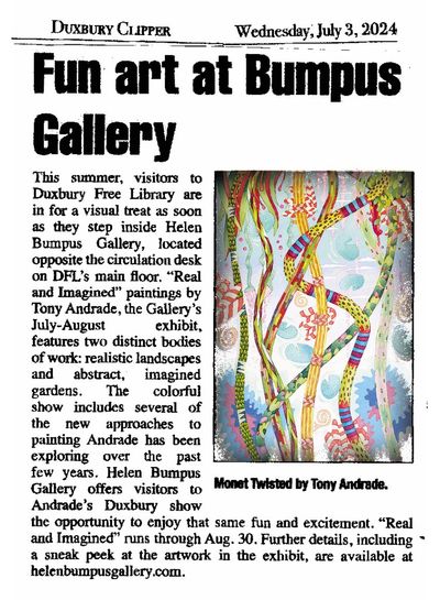 Duxbury Clipper article July 3, 2024